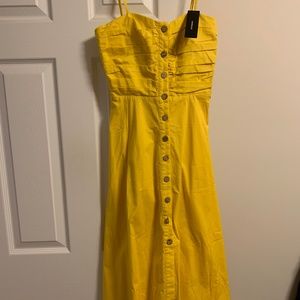 Lulus yellow dress NWT small